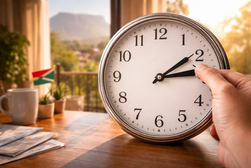 Daylight Saving 2026 in South Africa: Clock Change Date Explained