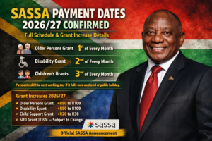 SASSA Payment Dates 2026/27 Confirmed – Full Schedule and Grant Increase Details