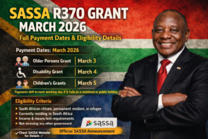 SASSA R370 Grant March 2026: Full Payment Dates and Eligibility Details