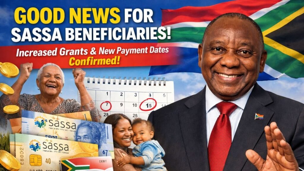 Good News for SASSA Beneficiaries - Increased Grants and New Payment Dates Confirmed